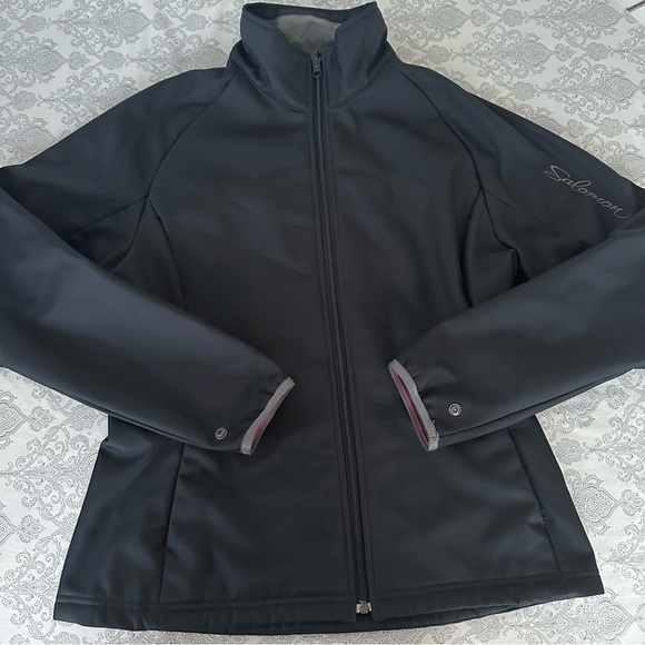 Salomon Fleece Windbreaker Shell Jacket - Picture 1 of 8